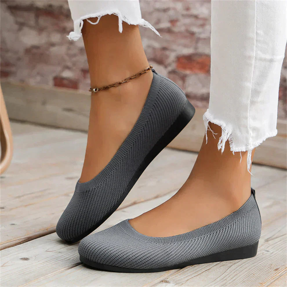 Ballerina Shoes - Women's Flat Slip-On Orthopedic Summer Shoes-Allison Arch