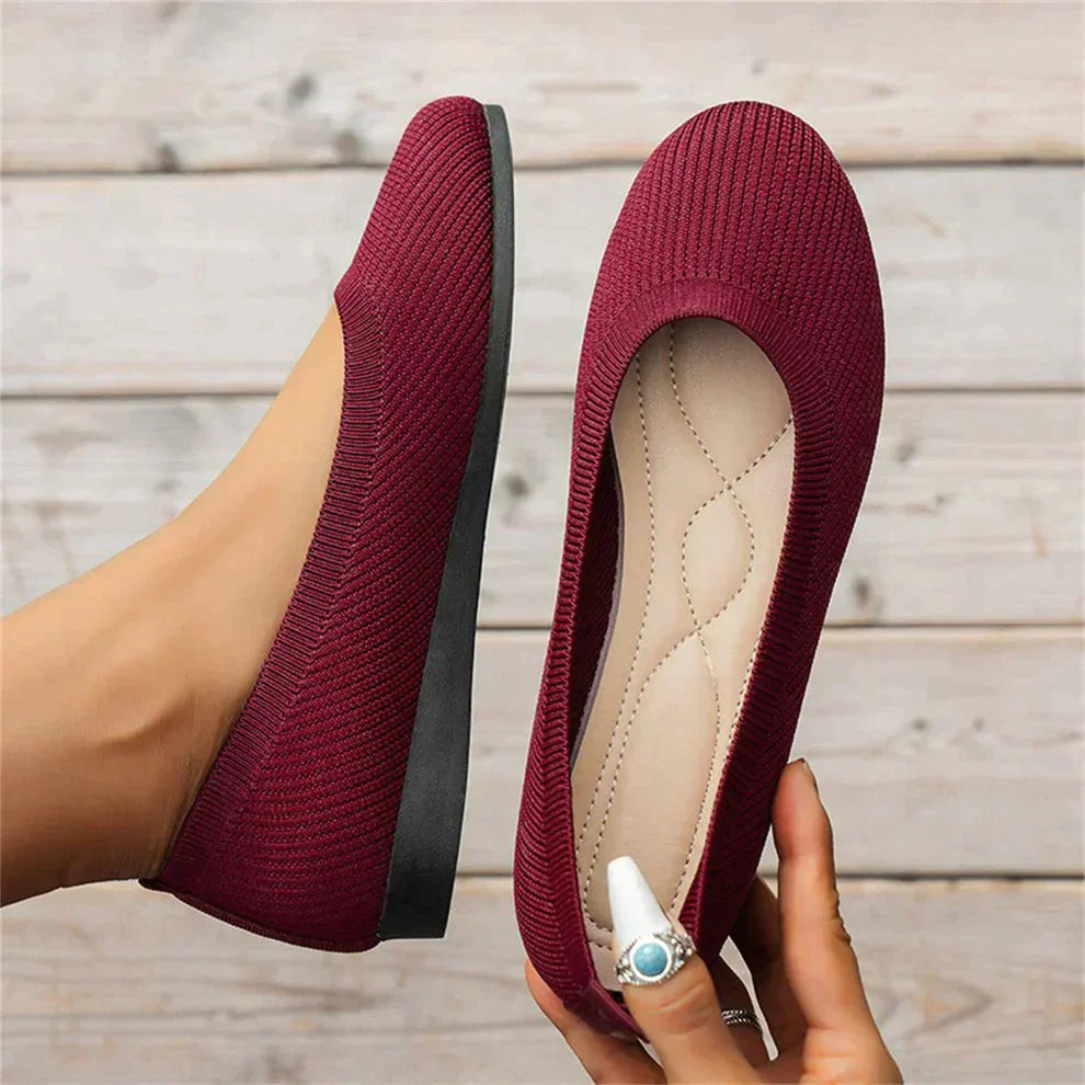 Ballerina Shoes - Women's Flat Slip-On Orthopedic Summer Shoes-Allison Arch