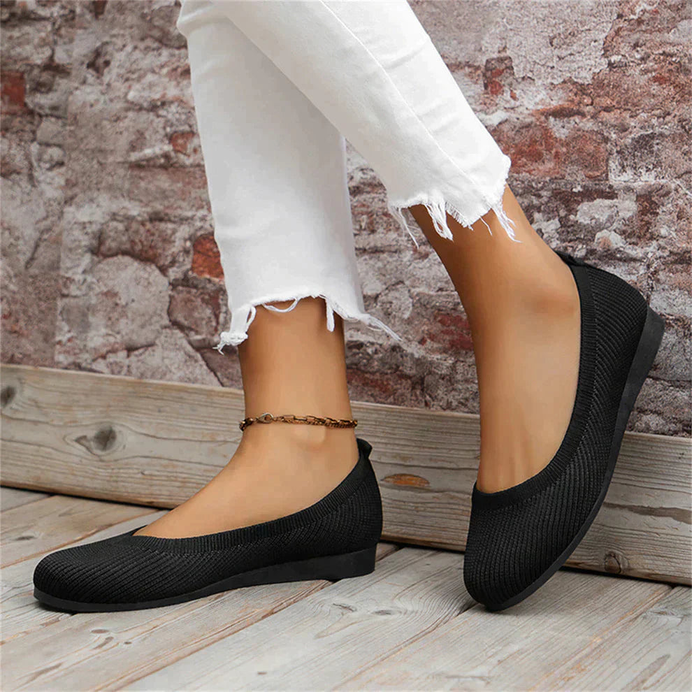 Ballerina Shoes - Women's Flat Slip-On Orthopedic Summer Shoes-Allison Arch