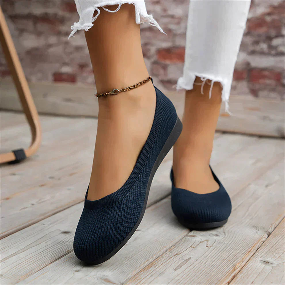 Ballerina Shoes - Women's Flat Slip-On Orthopedic Summer Shoes-Allison Arch