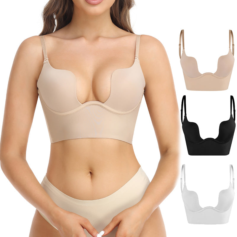 Bra for Backless Dress - Removable Straps - Adjustable - Bra Low Cut - Seamless Bra-Allison Arch