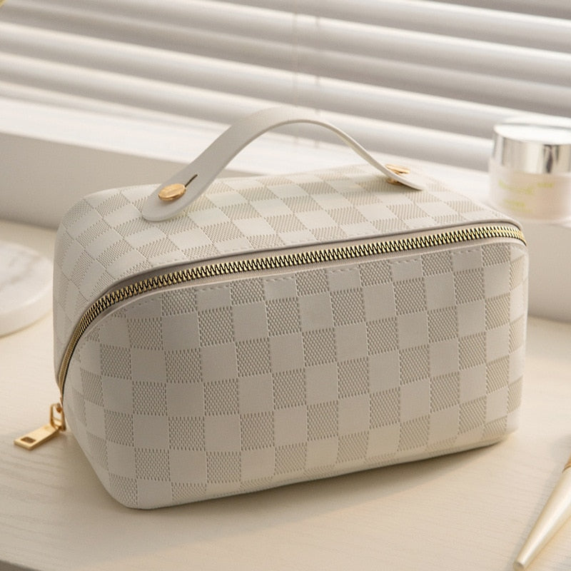 Cosmetic Bag - Travel - Checkered - Makeup Bag - Vanity Bag makeup-Allison Arch
