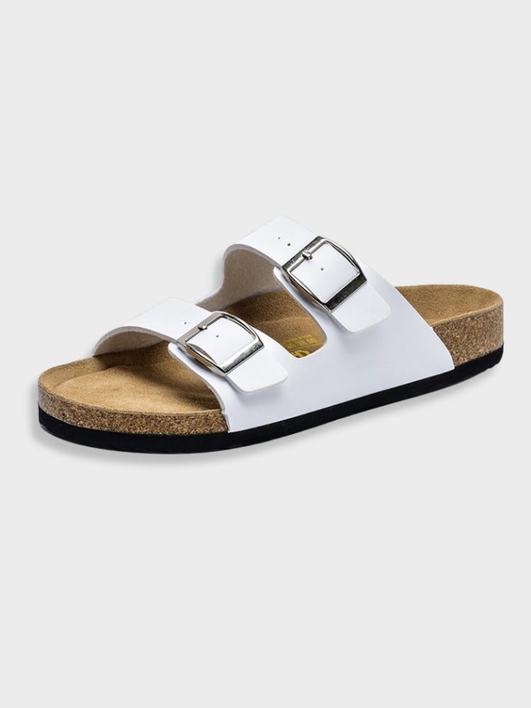 Double Buckle Sandals | Slip-On | Orthopedic | Women's Slides | Women's Sandals-Allison Arch