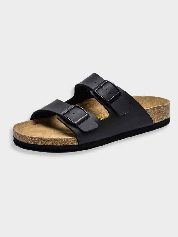 Double Buckle Sandals | Slip-On | Orthopedic | Women's Slides | Women's Sandals-Allison Arch
