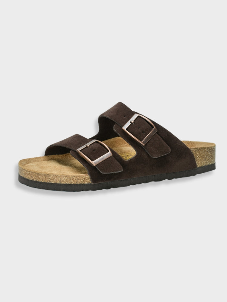 Double Buckle Sandals | Slip-On | Orthopedic | Women's Slides | Women's Sandals-Allison Arch
