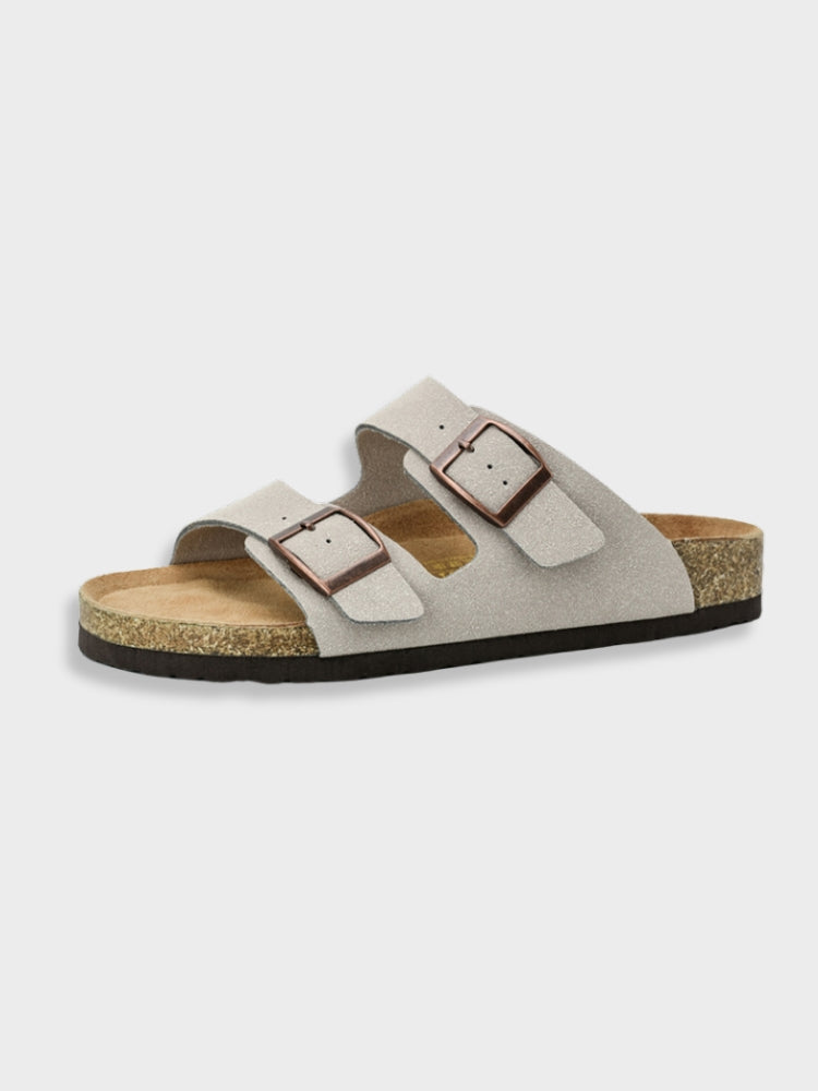 Double Buckle Sandals | Slip-On | Orthopedic | Women's Slides | Women's Sandals-Allison Arch