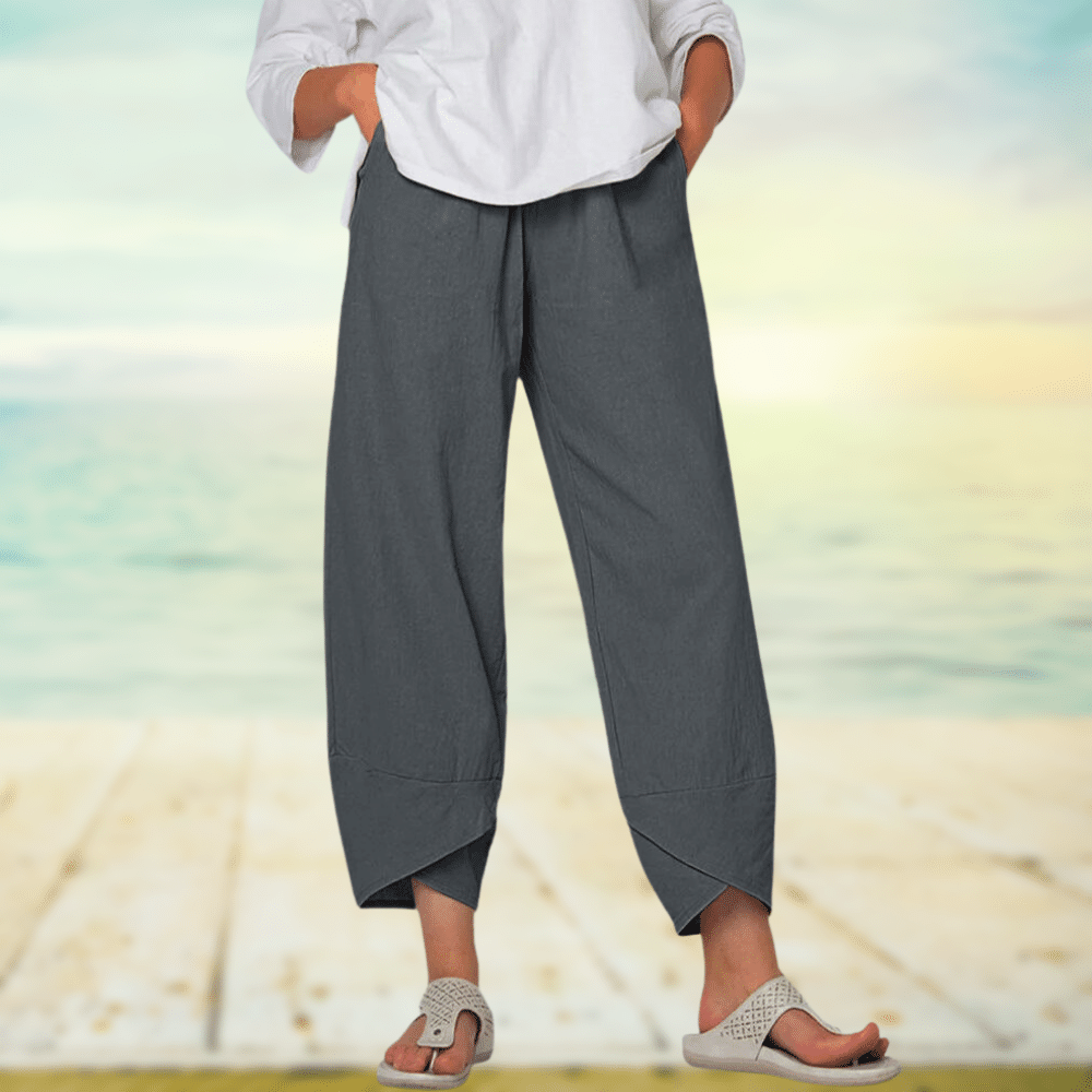 Linen Pants - Casual - Loose Fit - Summer Pants - Women's Trousers-Allison Arch