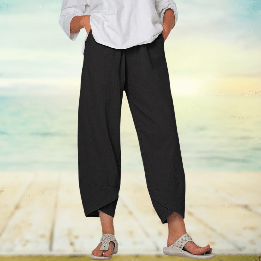 Linen Pants - Casual - Loose Fit - Summer Pants - Women's Trousers-Allison Arch