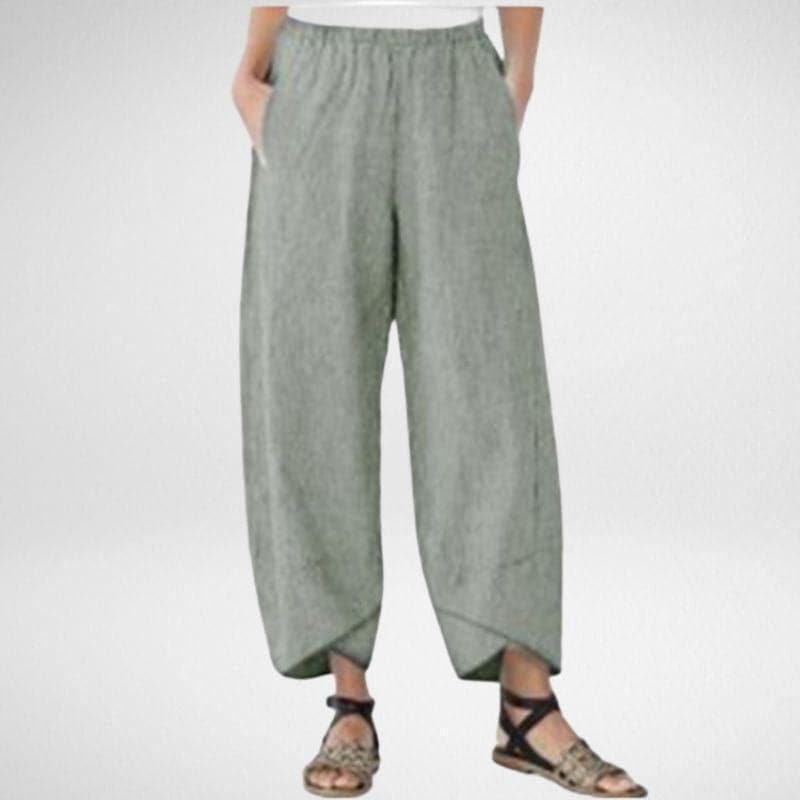 Linen Pants - Casual - Loose Fit - Summer Pants - Women's Trousers-Allison Arch