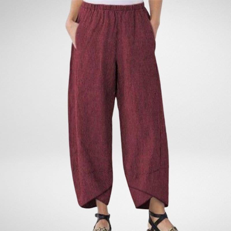 Linen Pants - Casual - Loose Fit - Summer Pants - Women's Trousers-Allison Arch