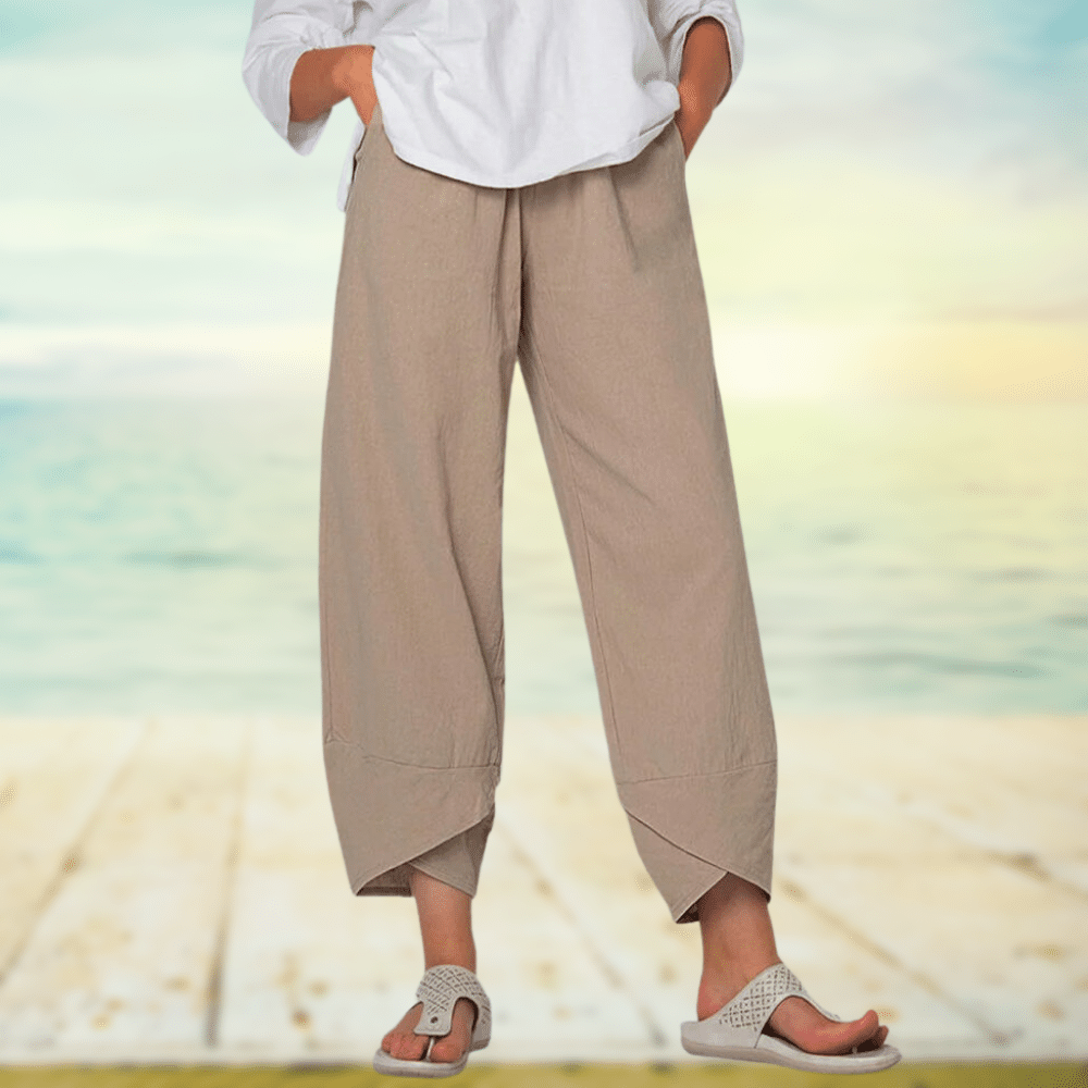 Linen Pants - Casual - Loose Fit - Summer Pants - Women's Trousers-Allison Arch