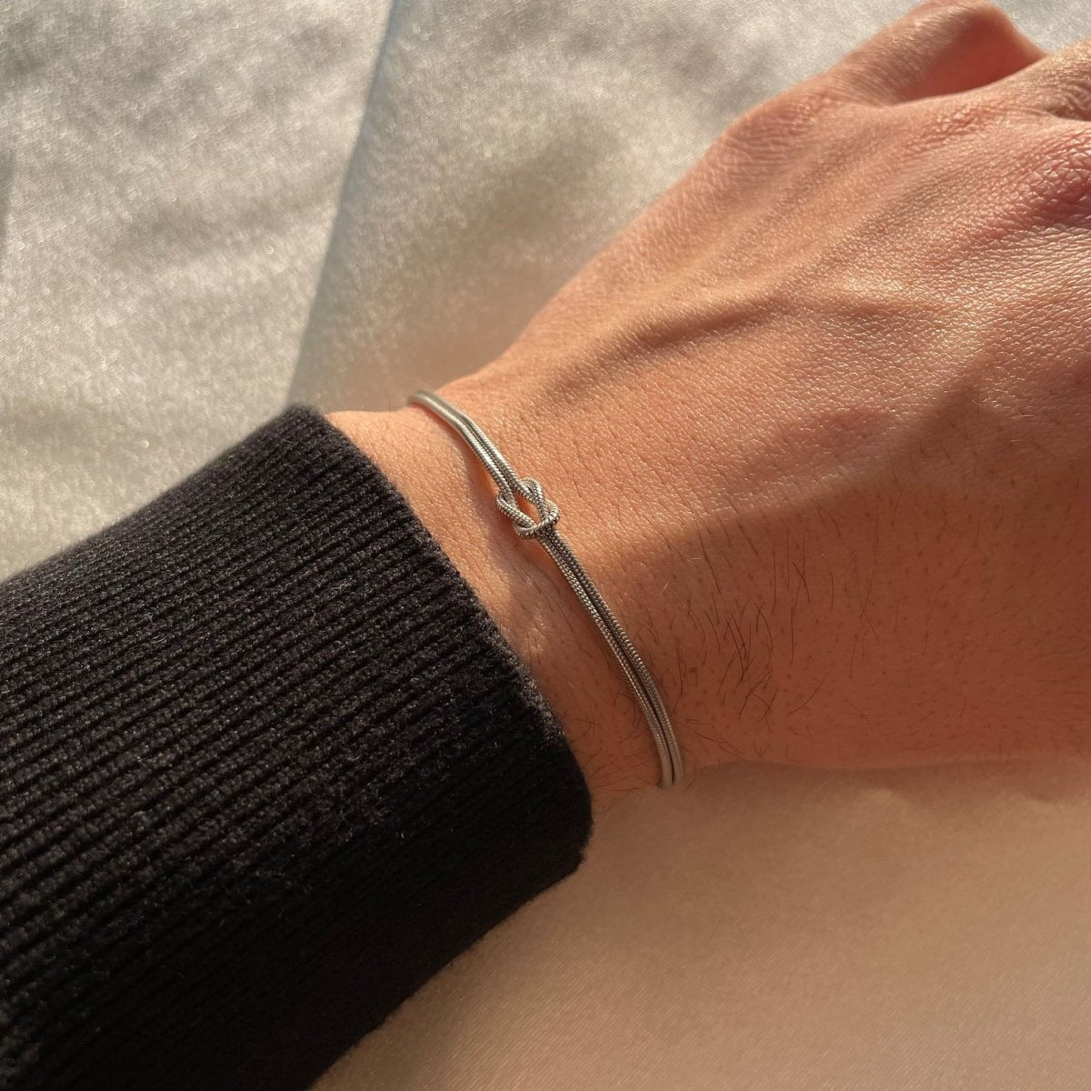 Love Knot Bracelet | Adjustable | Minimalist | Golden Bracelet | Women's Bracelet-Allison Arch