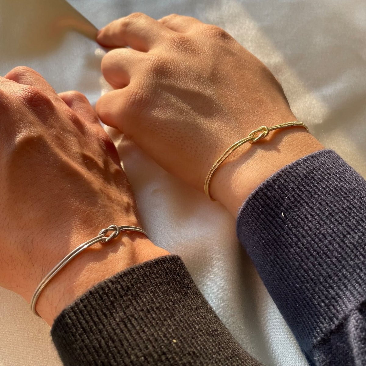 Love Knot Bracelet | Adjustable | Minimalist | Golden Bracelet | Women's Bracelet-Allison Arch