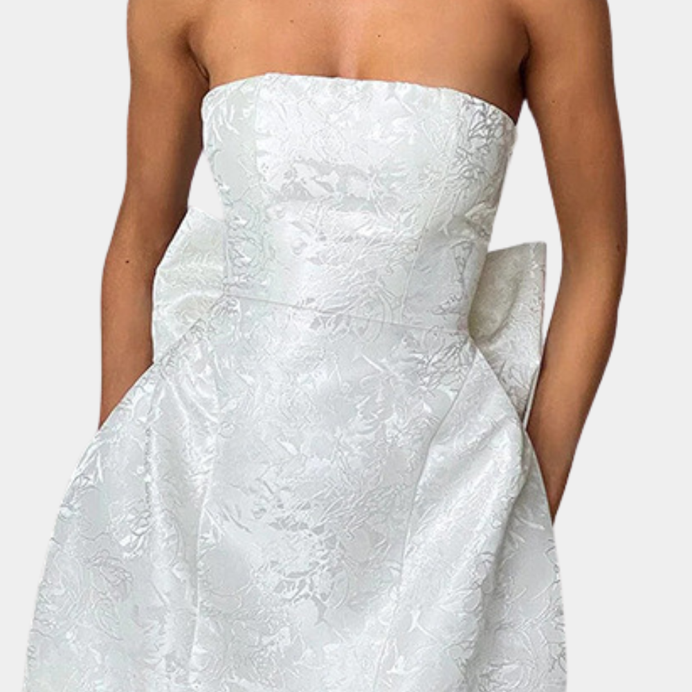 Mini Dress | Strapless | Bow | Corset Dress | Party Dress-Allison Arch