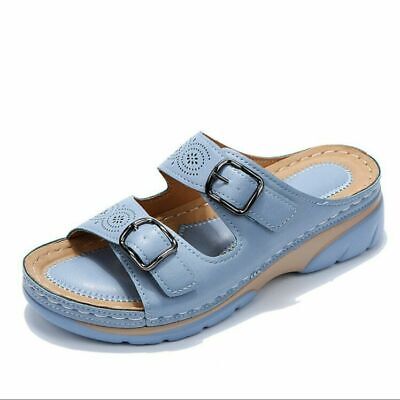 Orthopedic Sandals - Double Buckle - Thick Sole - Slip-On Sandals - Women's Slides-Allison Arch