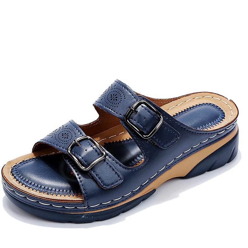 Orthopedic Sandals - Slip-On - Ergonomic - Double Buckle Sandals - Women's Sandals-Allison Arch