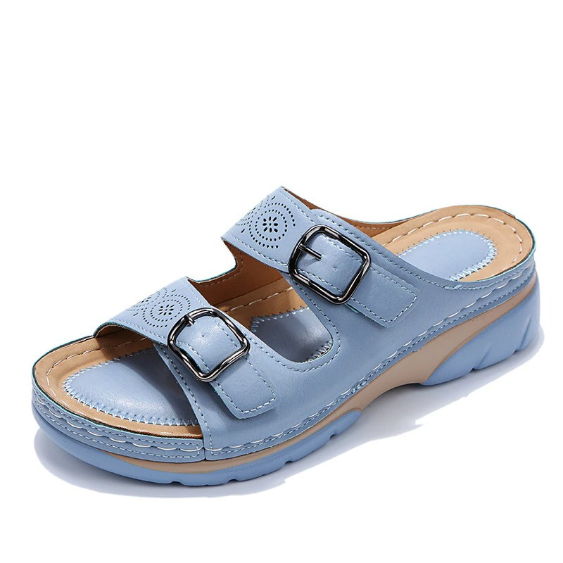 Orthopedic Sandals - Slip-On - Ergonomic - Double Buckle Sandals - Women's Sandals-Allison Arch
