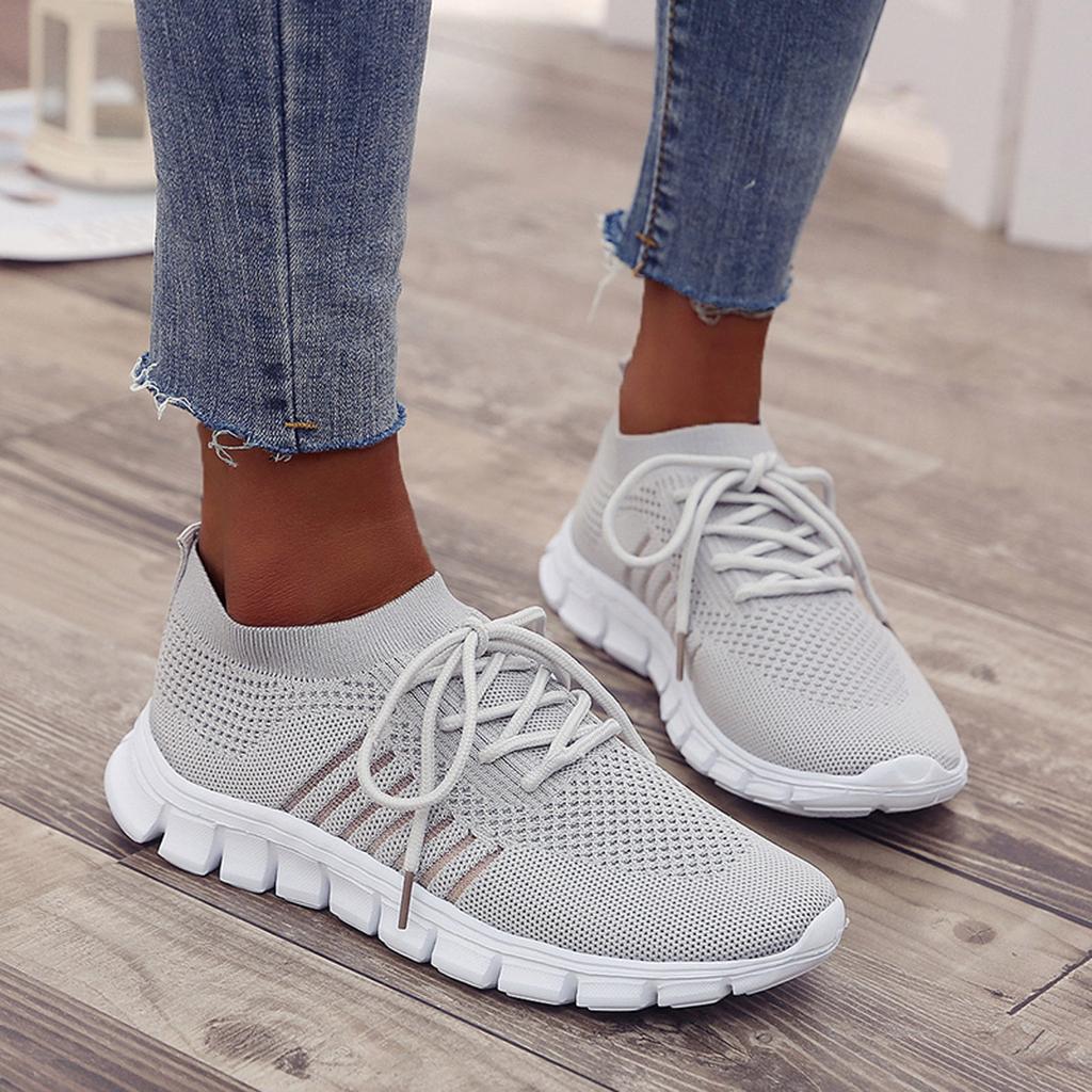 Slip-On Sneakers - Breathable- Orthopedic - Mesh Sneakers - Women's Trainers-Allison Arch