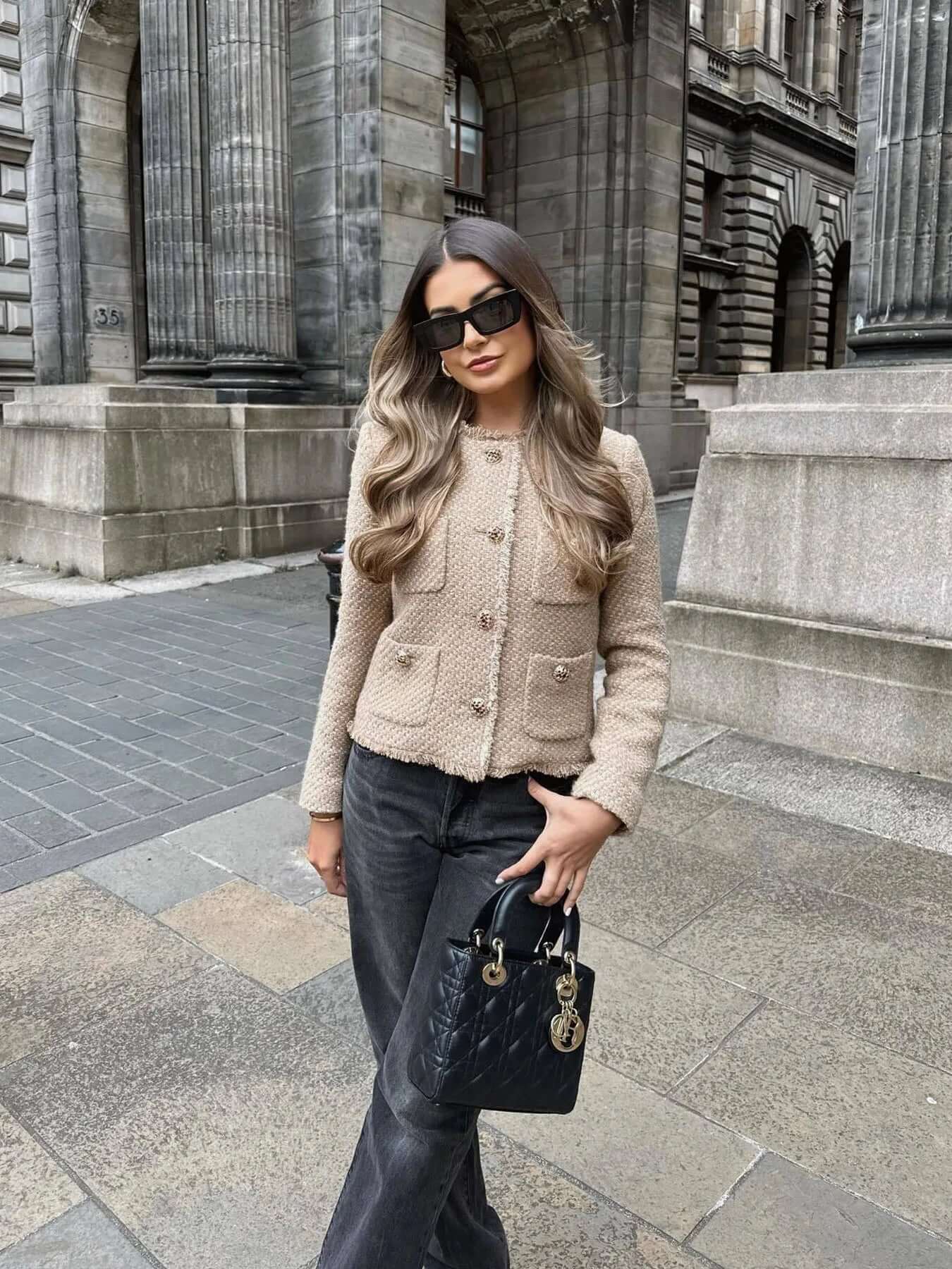 Tweed Jacket | Beige | Elegant | Summer Jacket | Women's Jacket-Allison Arch