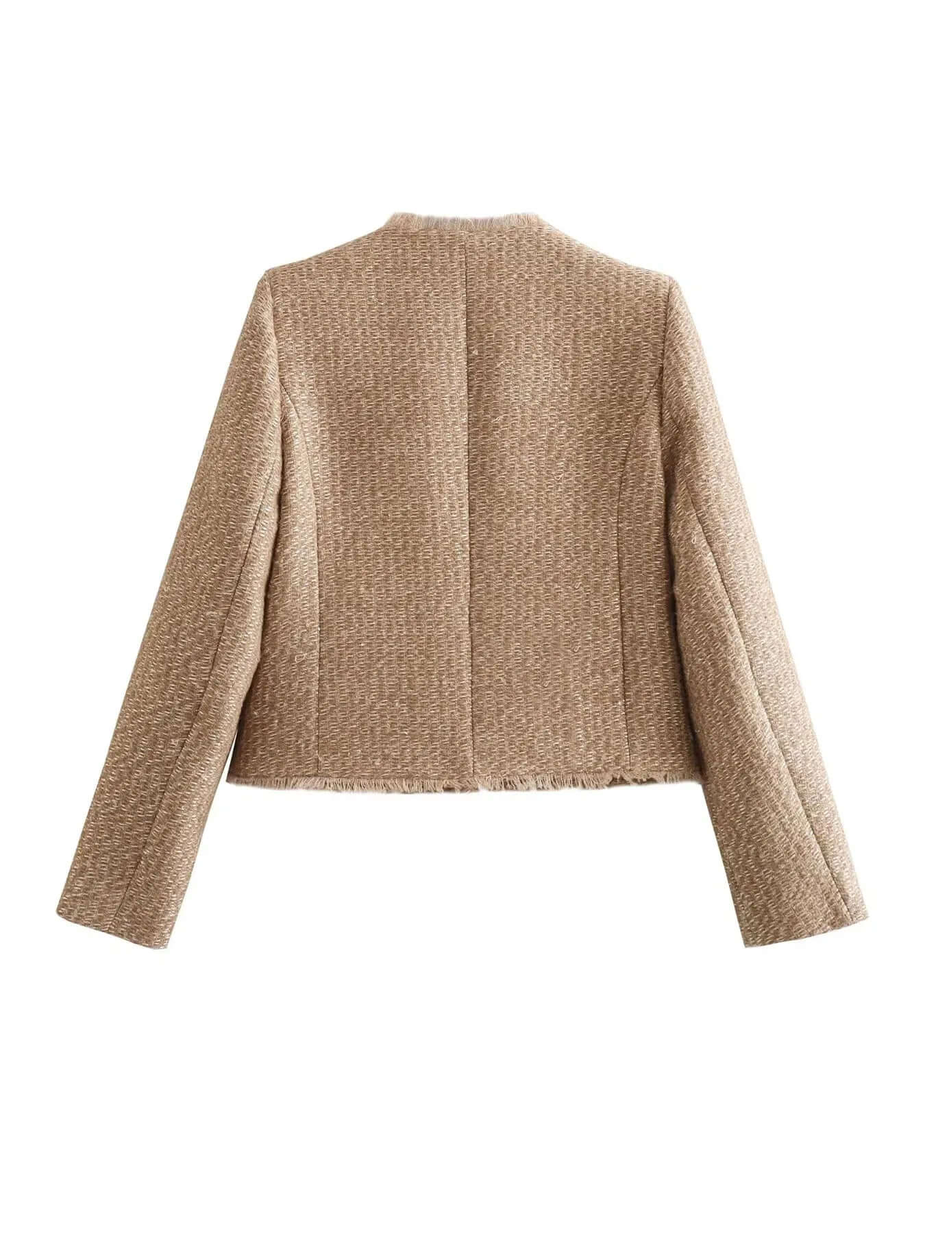 Tweed Jacket | Beige | Elegant | Summer Jacket | Women's Jacket-Allison Arch
