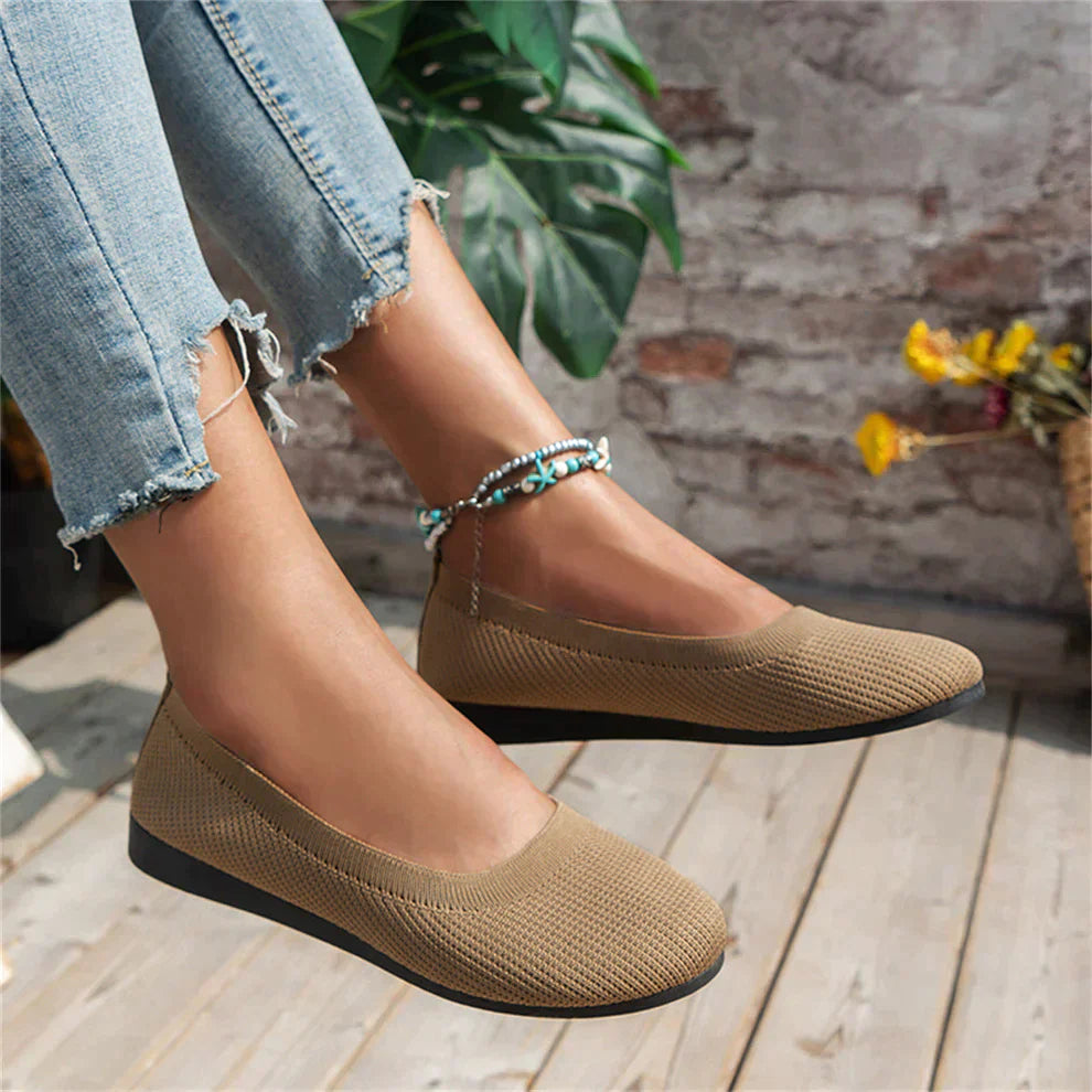 Ballerina Shoes - Women's Flat Slip-On Orthopedic Summer Shoes-Allison Arch