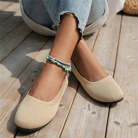 Ballerina Shoes - Women's Flat Slip-On Orthopedic Summer Shoes-Allison Arch