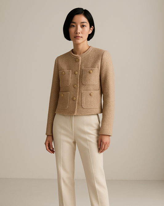 Elegant Button-Up Jacket-Allison Arch