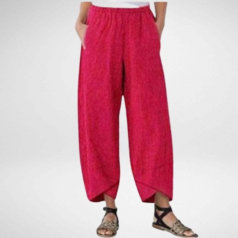 Linen Pants - Casual - Loose Fit - Summer Pants - Women's Trousers-Allison Arch