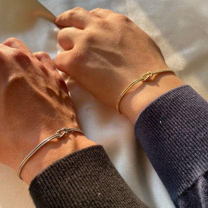 Love Knot Bracelet | Adjustable | Minimalist | Golden Bracelet | Women's Bracelet-Allison Arch