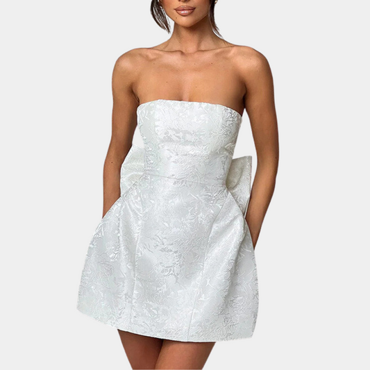 Mini Dress | Strapless | Bow | Corset Dress | Party Dress-Allison Arch