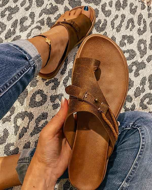 Orthopedic Sandals | Slip-On | Arch Fit | Flat Sandals | Women's Slides-Allison Arch