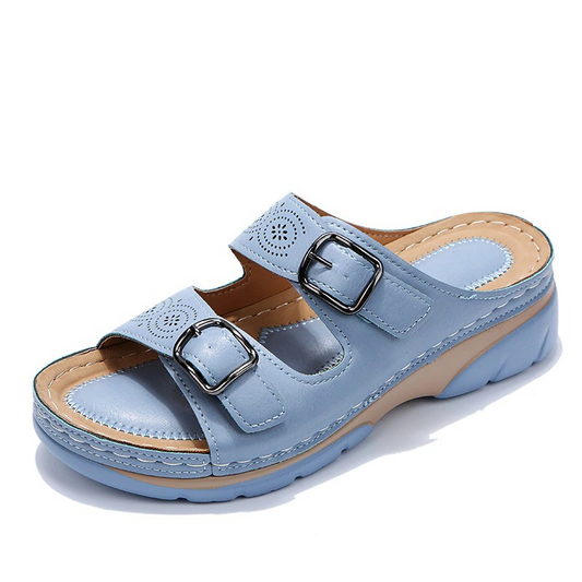 Orthopedic Sandals - Slip-On - Ergonomic - Double Buckle Sandals - Women's Sandals-Allison Arch