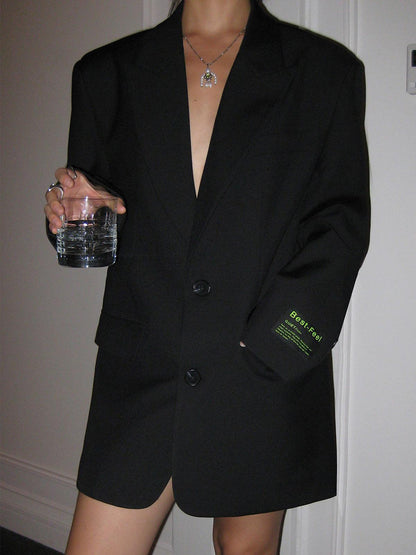 Oversized Blazer - Classic - Single Breasted - Blazer Jacket - Women's Blazer-Allison Arch