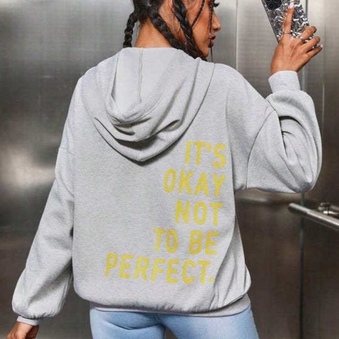 Oversized Hoodie | Comfy | Loose Fit | Text Hoodie | Women's Hoodie-Allison Arch
