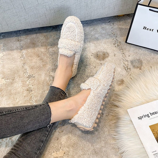 Teddy Loafers - Women's Soft Comfortable Non-Slip Loafers-Allison Arch