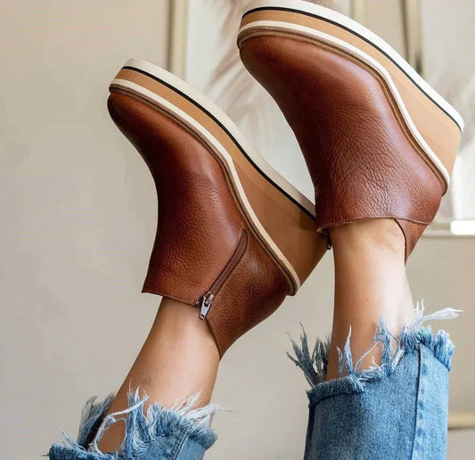 Wedge Boots - Orthopedic - Platform - Ankle Boots - Women's Boots-Allison Arch