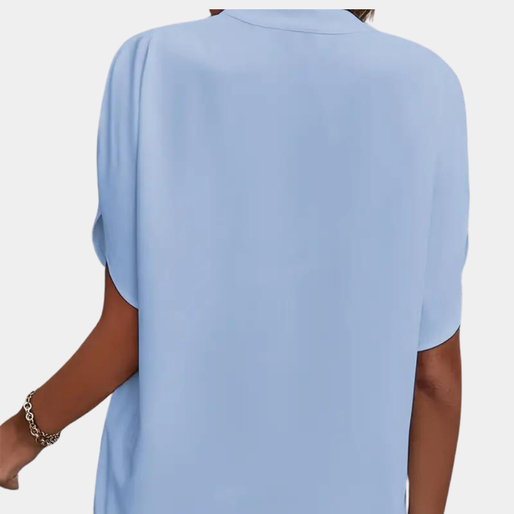 Women's Blouse | Elegant | Loose Fit | Short Sleeve Blouse | Summer Top-Allison Arch