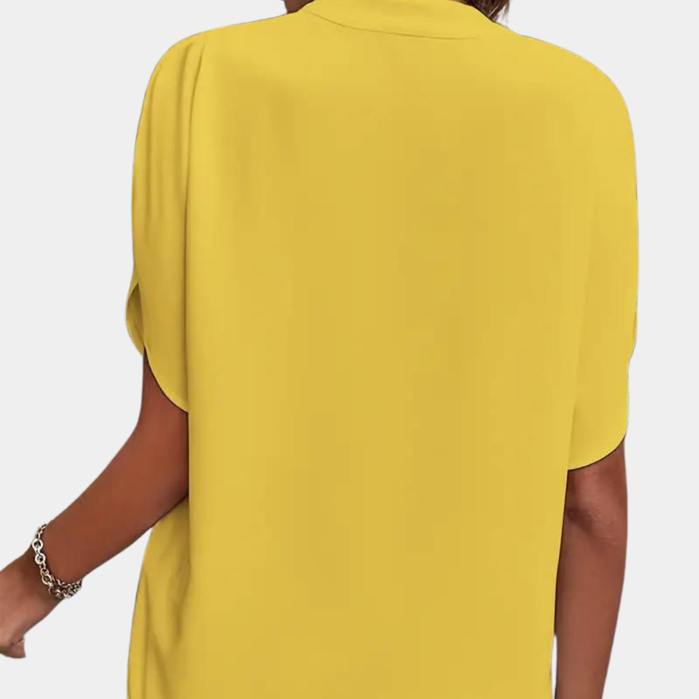 Women's Blouse | Elegant | Loose Fit | Short Sleeve Blouse | Summer Top-Allison Arch