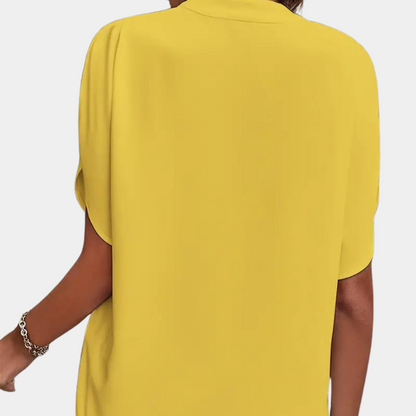 Women's Blouse | Elegant | Loose Fit | Short Sleeve Blouse | Summer Top-Allison Arch