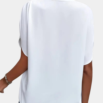 Women's Blouse | Elegant | Loose Fit | Short Sleeve Blouse | Summer Top-Allison Arch