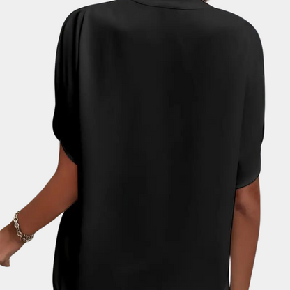 Women's Blouse | Elegant | Loose Fit | Short Sleeve Blouse | Summer Top-Allison Arch