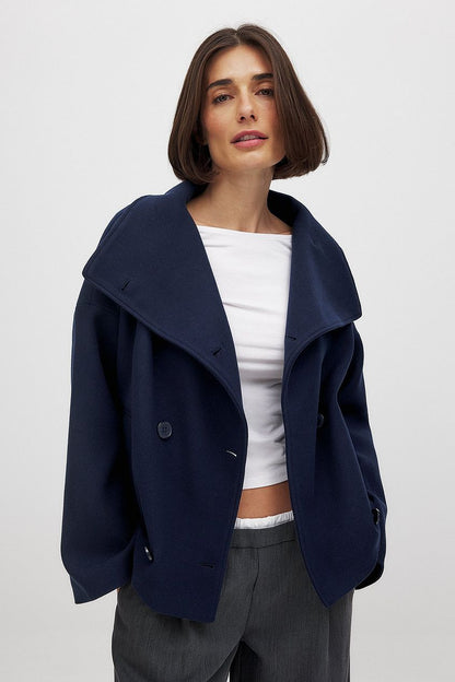 Woolen Jacket - Women's Short Double Breasted Coat for Autumn-Allison Arch