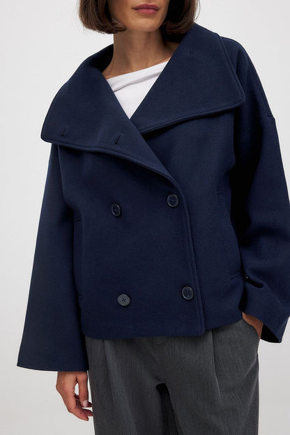 Woolen Jacket - Women's Short Double Breasted Coat for Autumn-Allison Arch