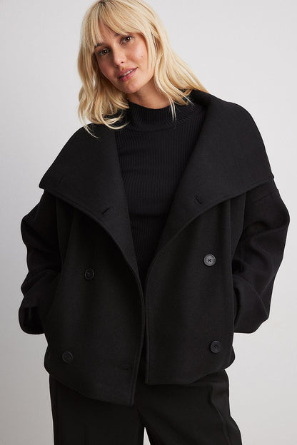 Woolen Jacket - Women's Short Double Breasted Coat for Autumn-Allison Arch