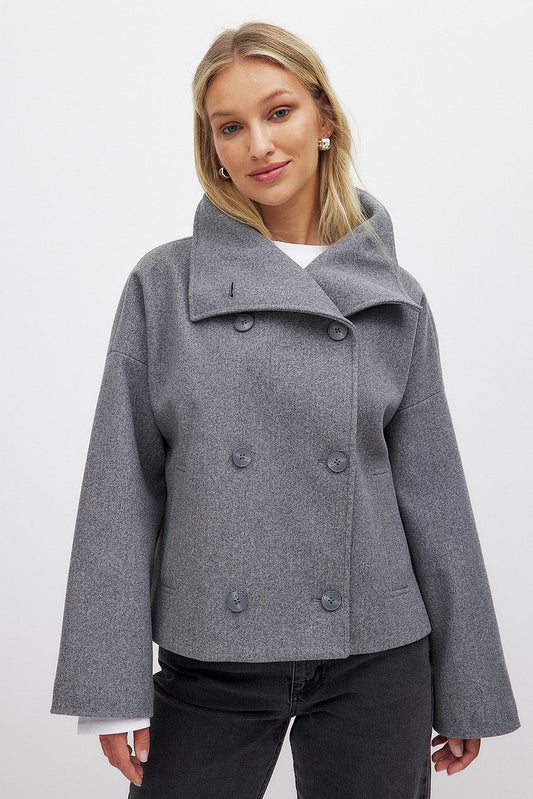 Woolen Jacket - Women's Short Double Breasted Coat for Autumn-Allison Arch